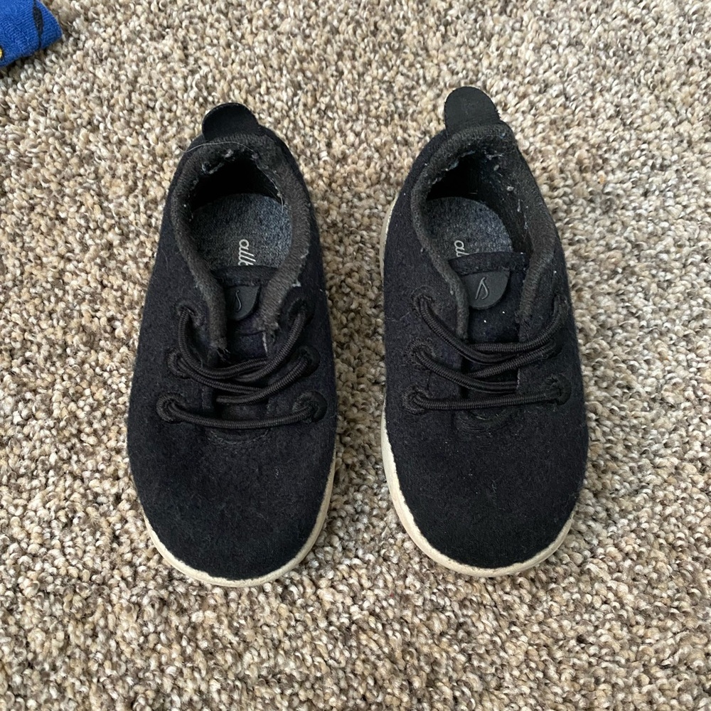Smallbirds - Black Wool Shoes - Toddler T6